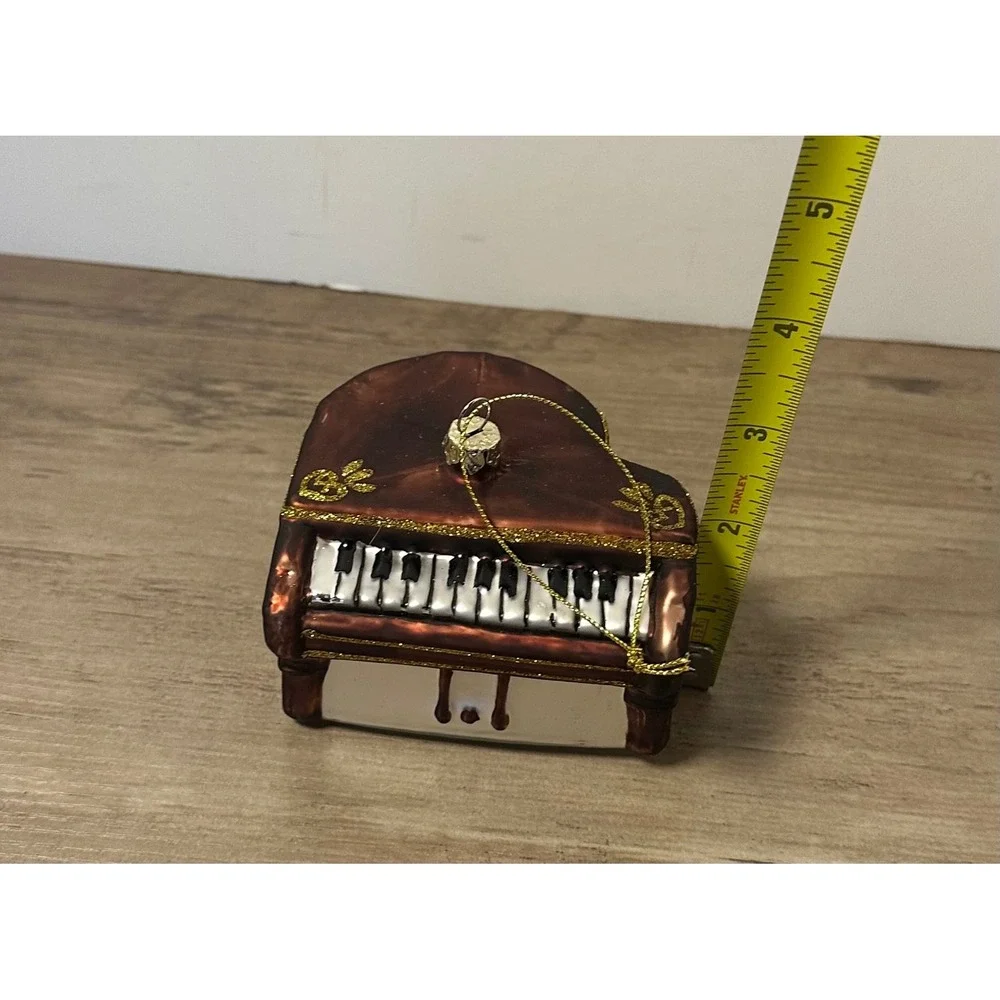 Old World Christmas Glass Blown‎ Grand Piano Ornament Musical Holiday Decor